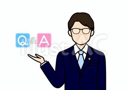 疑問質問に答える弁護士の男性フェイスレス