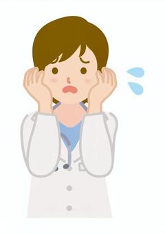 困っている女医_上半身1 困っている女医_上半身1 女医,医者,女性,女,聴診器,人物,もやもや,悩む,イライラ,若いのイラスト素材