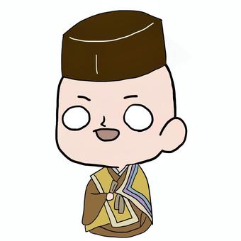 ゆるい前田玄以さん 前田玄以,戦国時代,時代,安土桃山時代,歴史,日本史,有名,男,イタスト,手書きのイラスト素材