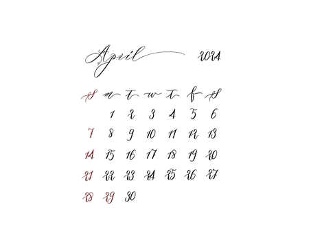 April 2024 calendar with holidays, 2024, calendar, april, JPG and PNG