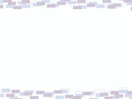 上下にレンガなフレーム４ 背景,フレーム,飾り枠,あしらい,シンプル,タイル,レンガ,ライン,ラフ,ランダムのイラスト素材