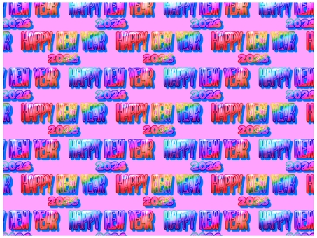 HAPPY NEW YEAR 壁紙 HAPPY NEW YEAR 壁紙 happynewyear,ハッピーニュ−イヤ−,2026,文字,壁紙,背景,ポストカード,柄,パターン,グラデーションのイラスト素材