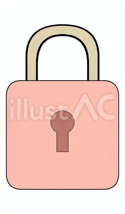 南京錠_padlock 南京錠,錠前,施錠のイラスト素材