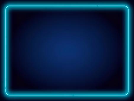 ネオンのフレーム背景/水色 ベクター,背景,ネオン,フレーム,水色,線,長方形,サムネイル,ライン,ポップのイラスト素材