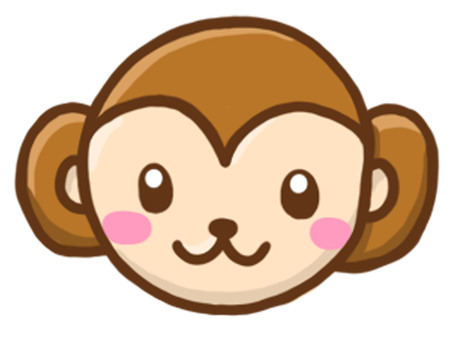 サルのイラスト サルのイラスト 動物,生き物,生物のイラスト素材