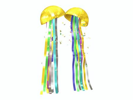 くす玉 くす玉 くす玉,割り玉,おめでとう,記念,久寿玉,紙吹雪,イベント,式典,祝賀のイラスト素材