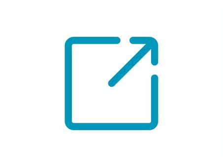 シンプルな外部リンクのアイコン01 外部リンク,リンク,インターネット,アイコン,マーク,シンプルのイラスト素材