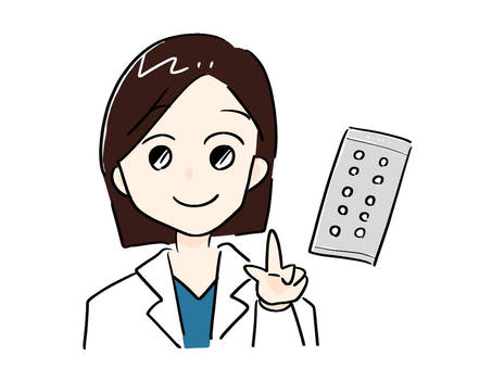 Illustration, a doctor, doctor, female, 