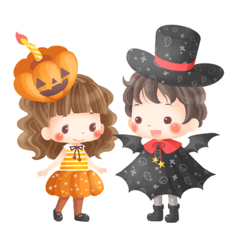 ハロウィン仮装する子供達 ハロウィン仮装する子供達 ハロウィン,子供,仮装のイラスト素材