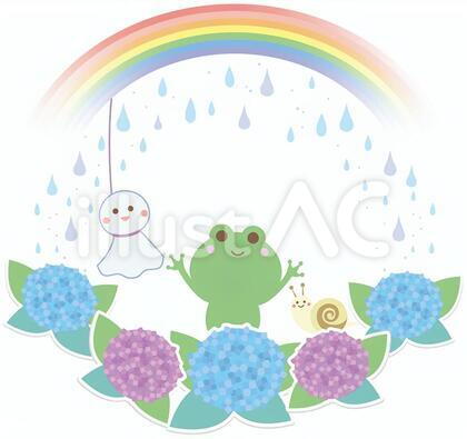 梅雨の仲間たち円形フレーム