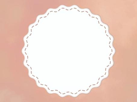 やわらかオレンジベージュ点線水彩フレーム やわらかオレンジベージュ点線水彩フレーム ベージュ,フレーム,背景,点線,波型,優しい,柔らかい,ナチュラル,ふんわり,シンプルのイラスト素材