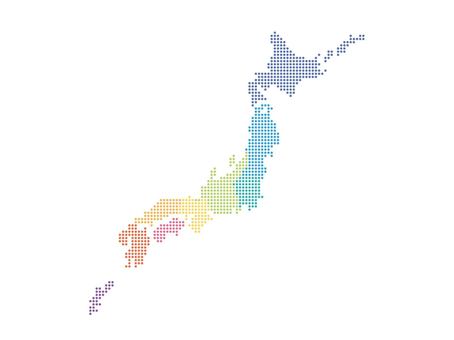 Dot Japan Map by Prefecture, map of japan, map, japan, JPG and PNG