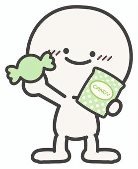 飴と人物06 飴,あめ,キャンディ,キャンディー,お菓子,食べ物,人物,かわいい,挿し絵,イラストのイラスト素材