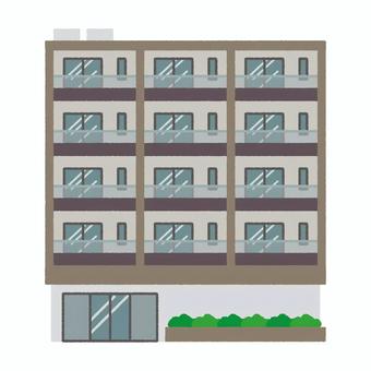 マンション 集合住宅,マンション,不動産,賃貸マンション,分譲マンション,物件,不動産投資のイラスト素材