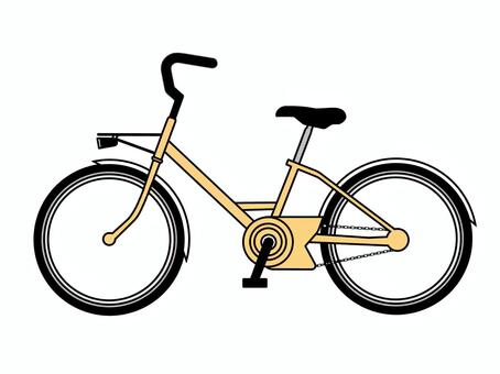 自転車＆自転車マーク 自転車,乗り物,2輪車,チャリ,チャリンコ,ママチャリ,マーク,貼り紙,ポスター,掲示のイラスト素材