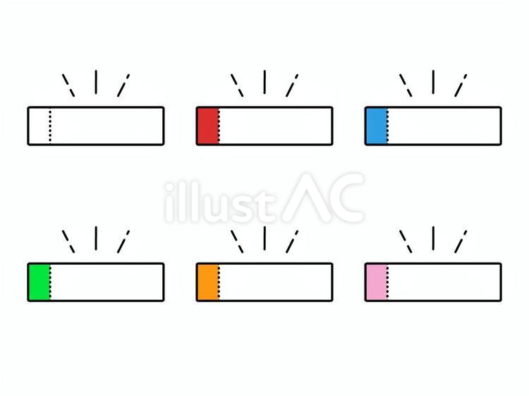 様々な配色の付箋紙のフレーム 付箋,付箋紙,アイコンのイラスト素材