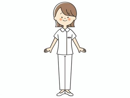 笑顔の女性看護師 看護師,看護士,看護婦,ナース,薬剤師,歯科医師,歯科助手,整体師,セラピスト,カウンセラーのイラスト素材