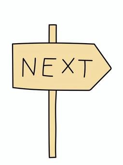 Illustration, un soumissionnaire, un signe, prochain, 