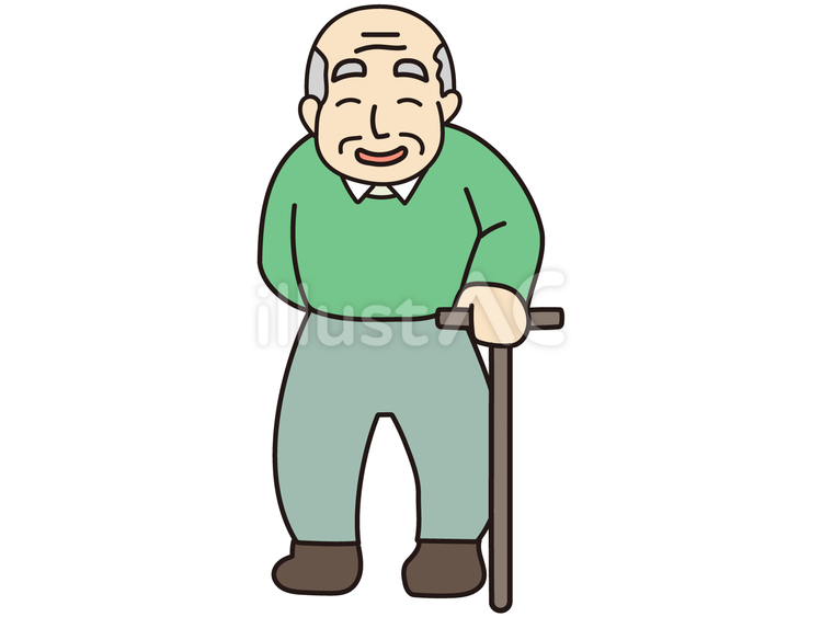 笑顔のおじいさん おじいさん,笑顔,笑うのイラスト素材