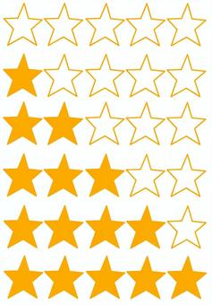 Illustration, review, evaluation, star, 
