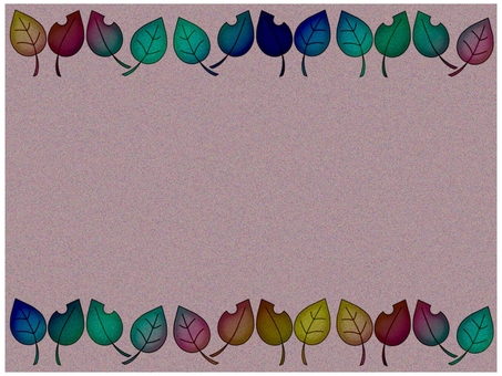 葉っぱのフレ−ム