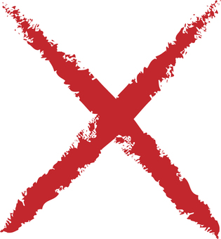 バツマークのアイコン