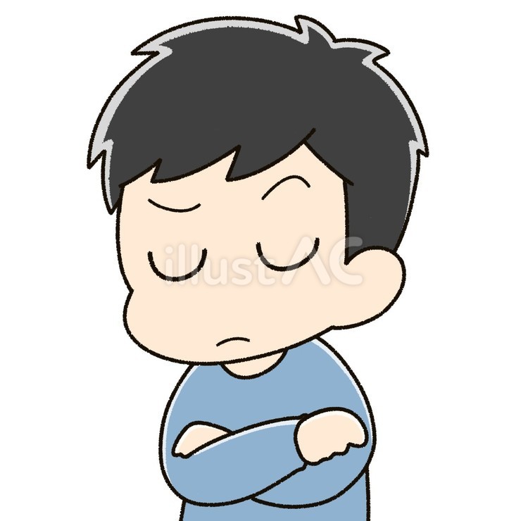 考え込む男性 男性,若い,考えるのイラスト素材