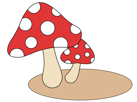 Red Mushrooms, , JPG and PNG