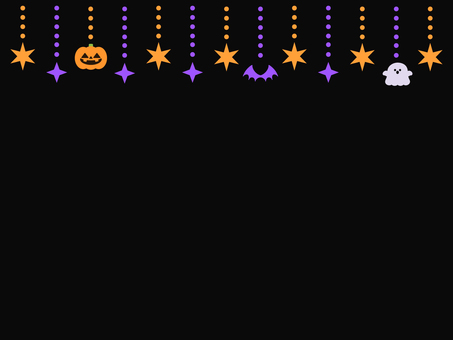 キラキラハロウィンの装飾