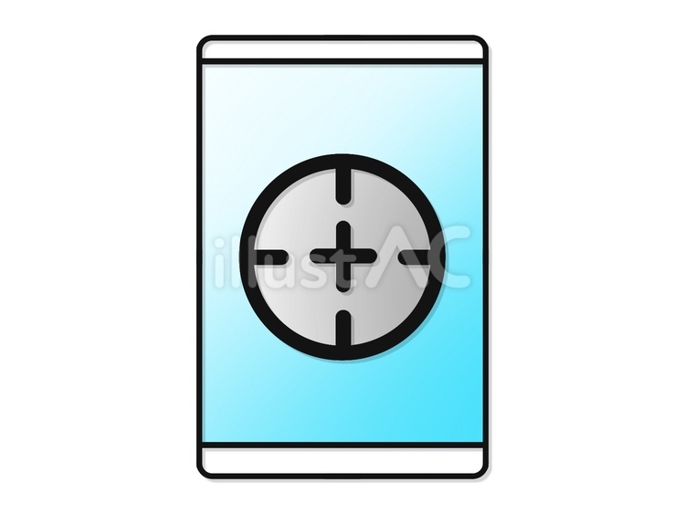 スマートフォンの「集中モード」アイコン	 集中モード,スマートフォン,アイコンのイラスト素材