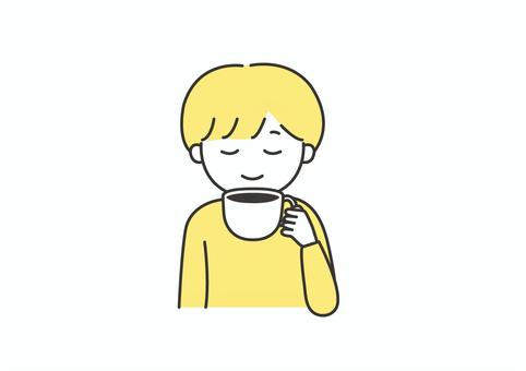 People who drink coffee, tea and drinks, men, drink, people, coffee, JPG, PNG and AI