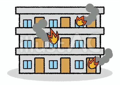 建物05_05(三階建てアパート・火事)