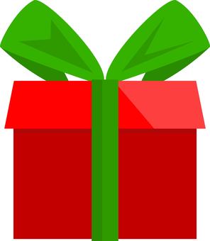 赤いギフト シンプル