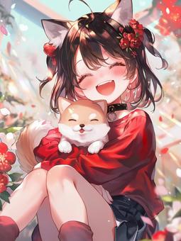 犬耳の女の子