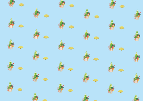 正月_パターン_門松_04