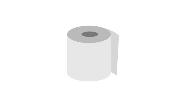 トイレットペーパー トイレットペーパー,トイレ,チリ紙,ペーパー,ロール,お手洗い,トイレ用品,生活用品,生活必需品,シンプルのイラスト素材