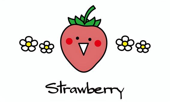 Cute fruit character: Strawberry, strawberry, strawberry, strawberry, JPG and PNG