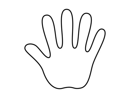 手の平アイコン 手の平,アイコン,シルエット,モノクロ,シンプル,ベクター,手,ハンドサイン,てのひら,ストップのイラスト素材