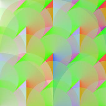 色の交差点 円,三角形,模様,パターン,幾何学,対称性,リズム,抽象,芸術,デザインのイラスト素材