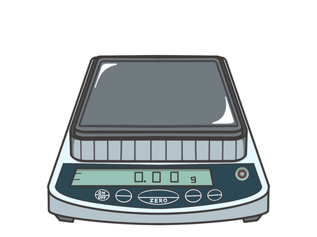 電子天秤 電子天秤,実験器具,理科,科学,化学,シンプルのイラスト素材