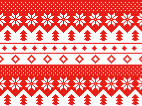 ノルディック柄_レッド ノルディック柄_レッド ノルディック柄,クリスマス,クリスマスニット,ニット,模様,幾何学模様,デザイン,シームレス,パターン,ベクターのイラスト素材
