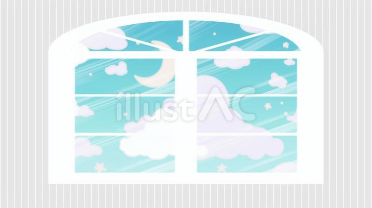 Free Vectors | Dreamy cute window background