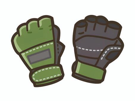 オープンフィンガーグローブ_01 オープンフィンガーグローブ,グローブ,防具,ギア,装備,道具,手袋,格闘技,mma,総合格闘技のイラスト素材