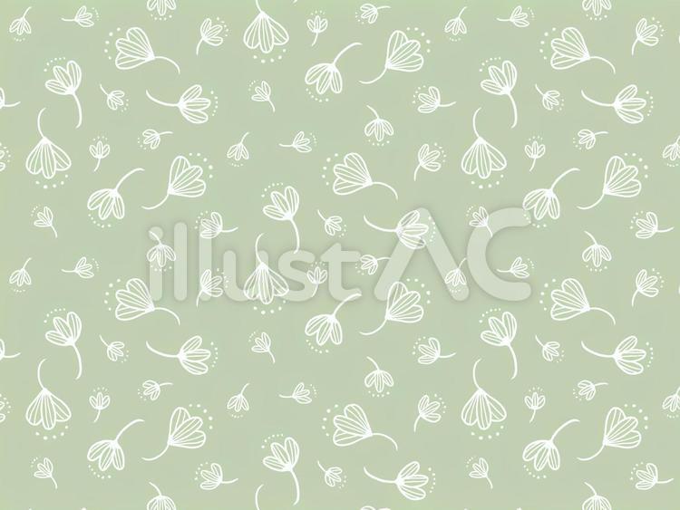 パターン画像　北欧風花柄 北欧柄,花柄,ボタニカルのイラスト素材