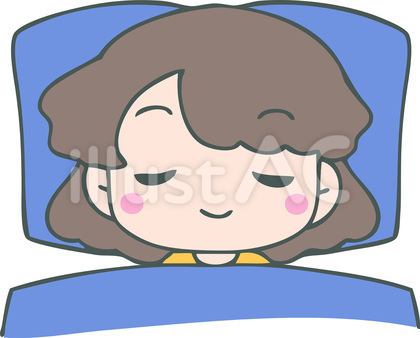 ぐっすり眠る女の子