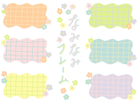 插图, 框架, 手写, 柔和的颜色, 