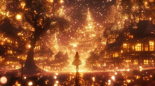 光の世界と少女１