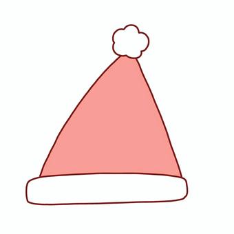 サンタ帽子 サンタ,帽子,クリスマス,線画,可愛い,ゆるい,手描き,デコレーション,挿絵,画像のイラスト素材