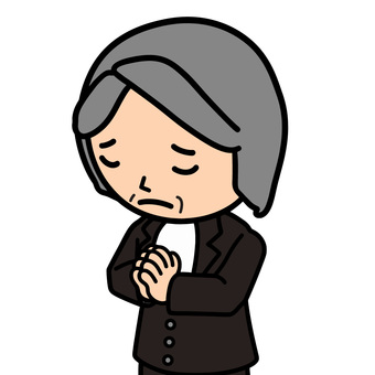 祈る人 祈り,追悼,別れ,悲しみ,哀悼,弔い,静寂,宗教,信仰,儀式のイラスト素材