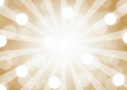 ゴールドの光の玉ボケと集中線 集中線,光,玉ボケ,グラデーション,ゴールド,背景のイラスト素材